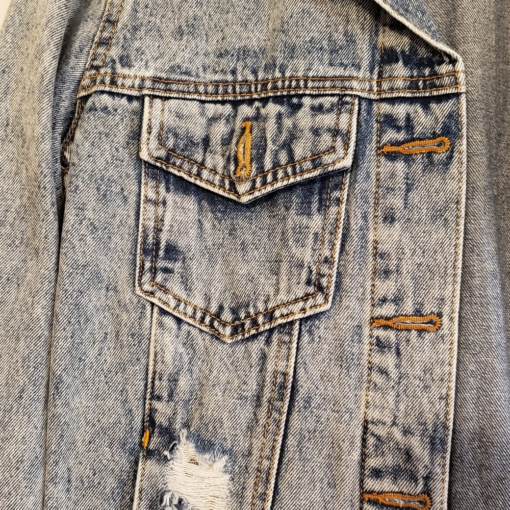 Distressed Denim jacket